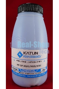 Тонер HP CP2020/2025/CM2320 Cyan, химический (фл.80г.) Katun фас. России