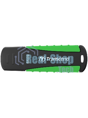 Флешка USB Transcend JetFlash 810 (TS64GJF810), 64Gb, USB 3.0, R/W 100/40, черный/зеленый