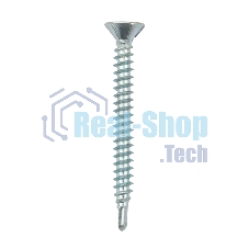 Саморез оконный Kranz сверло, 3.9х38, белый цинк, короб (500 шт./уп.)