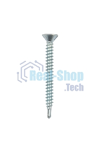 Саморез оконный Kranz сверло, 3.9х38, белый цинк, короб (500 шт./уп.)