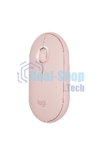 Мышь беспроводная Logitech Pebble M350 розовый, 1000 dpi, радиоканал, Bluetooth, USB, кнопки - 3