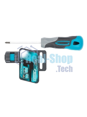 Отвертка Gross 12155 PZ0 x 75 мм S2, трехкомпонентная ручка