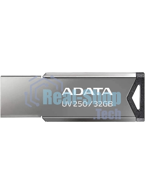 Флешка USB ADATA UV250 (AUV250-32G-RBK), 32Gb, USB 2.0, R/W 25/10, серебристый