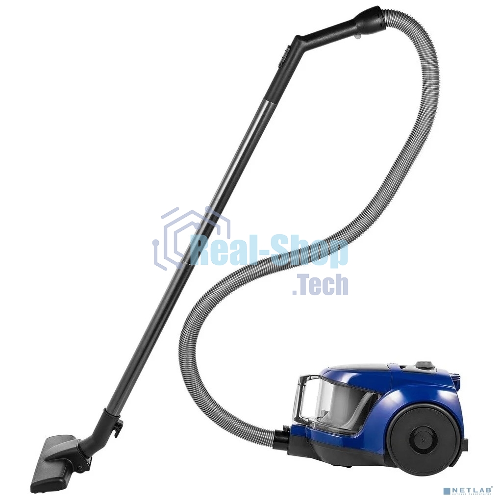 Пылесос Samsung VCC4520S36 синий/черный, 350/1600 Вт, уборка сухая, пылесборник контейнер 1.3 л