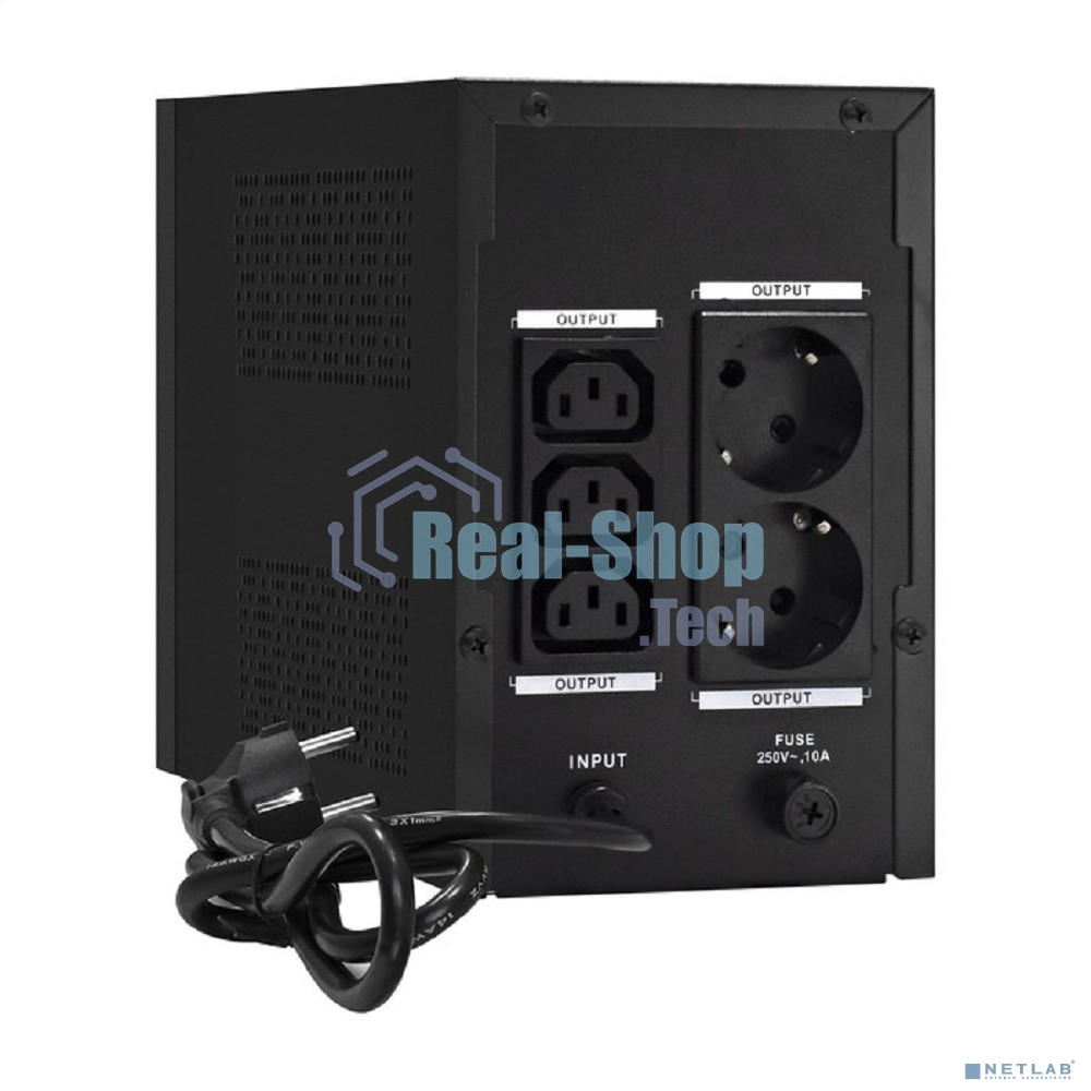 Источник бесперебойного питания ExeGate EX292801RUS SpecialPro UNB-1600.LED.AVR.2SH.3C13 1600VA/950W, LED, AVR, 2*Schuko+3*C13, съемн.кабель, металлический корпус, черный