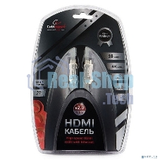 Кабель Cablexpert HDMI, серия Platinum, 4,5 м, v2.0, M/M, позол.разъемы, металлический корпус, нейлоновая оплетка, блистер