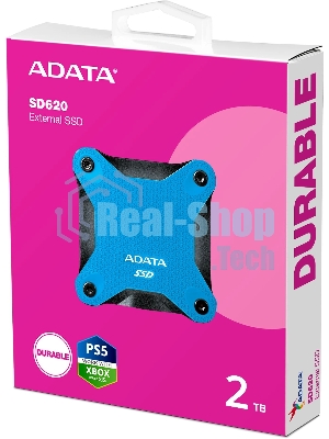 Внешний SSD ADATA SD620, 2TB, USB 3.2 Gen 2 Type-A, R/W 550/480, синий