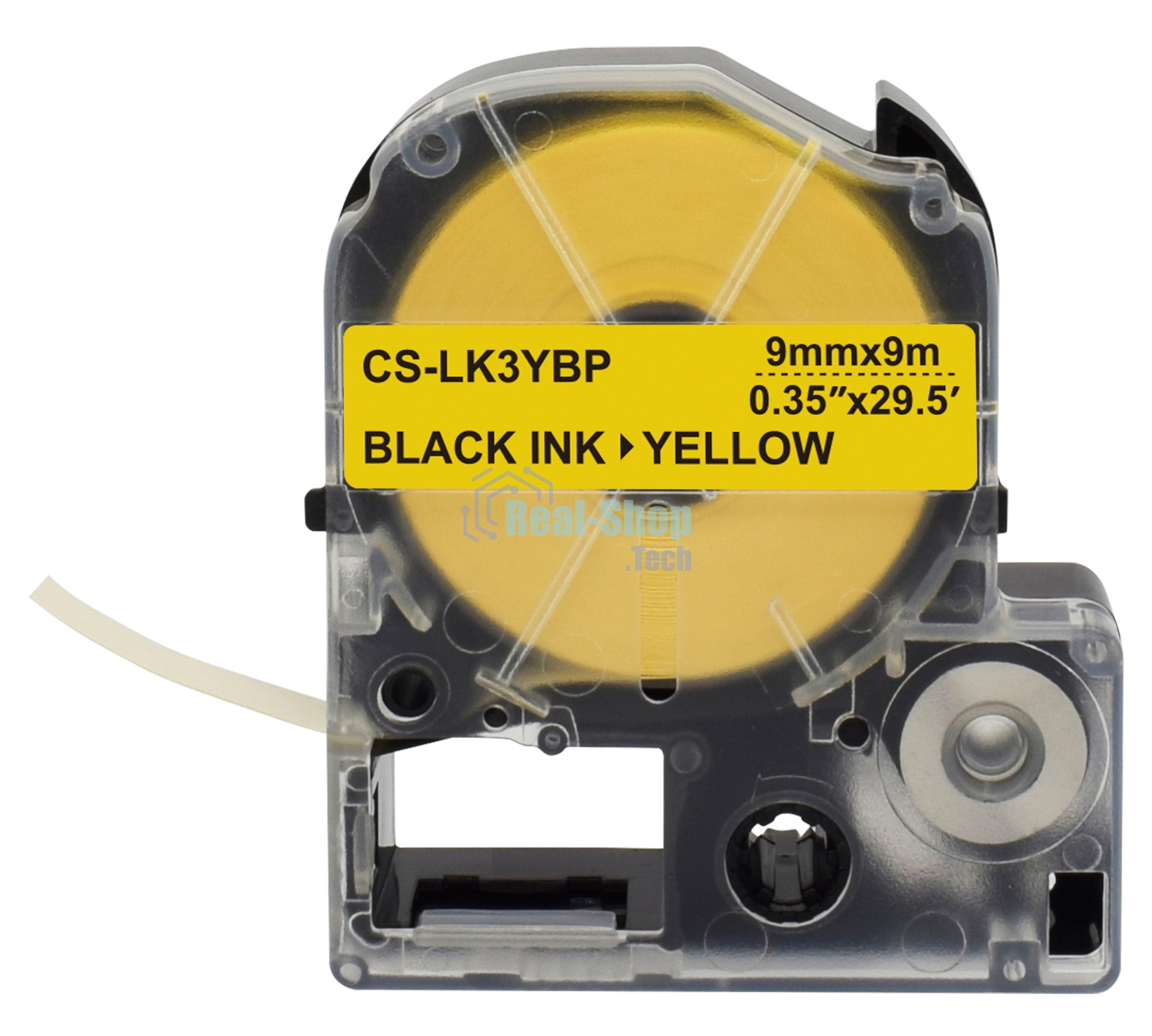 Картридж ленточный Cactus CS-LK3YBP черный шрифт, желтый фон (9 мм, 9 м) для Epson LW300/LW400/LW700/LW600P/LW1000P/K400/Z700/Z900