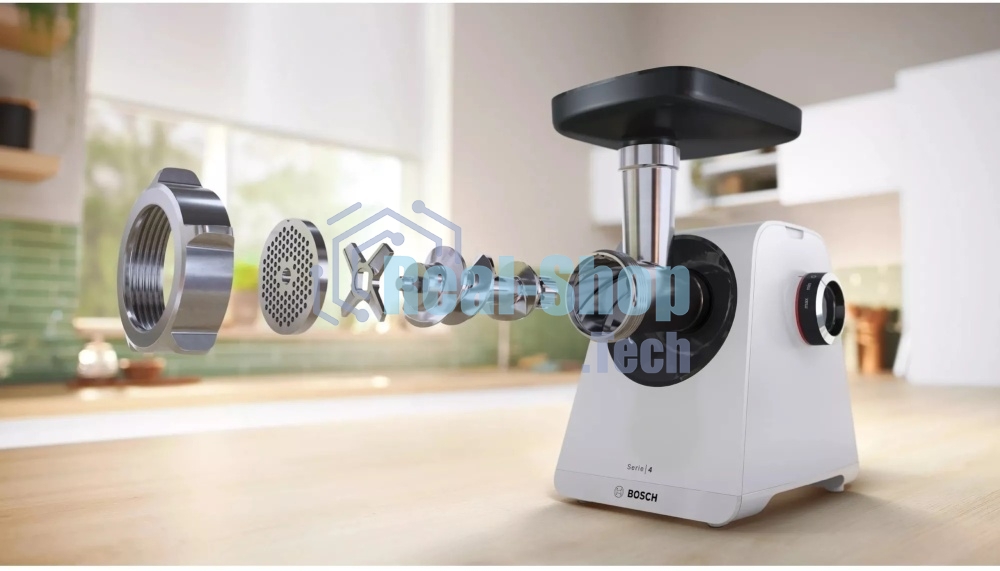 Мясорубка электрическая Bosch MFWS420W, 1900W, белый