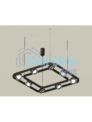 Светильник Ambrella light XB9182151/8 SBK/FR черный песок/белый матовый GX53 (C9182, N8434)
