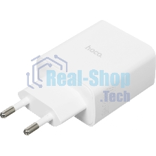 Сетевое зар./устр. Hoco C126A Pure power PD40W three-port(2C1A) charger(EU 40W 3A (PD+QC) универсальное белый