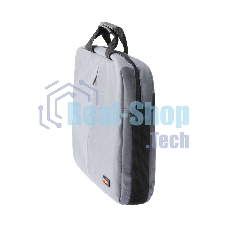 Сумка для ноутбука ExeGate Office F1590 Grey, серая, полиэстер, для ноутбуков до 15.6