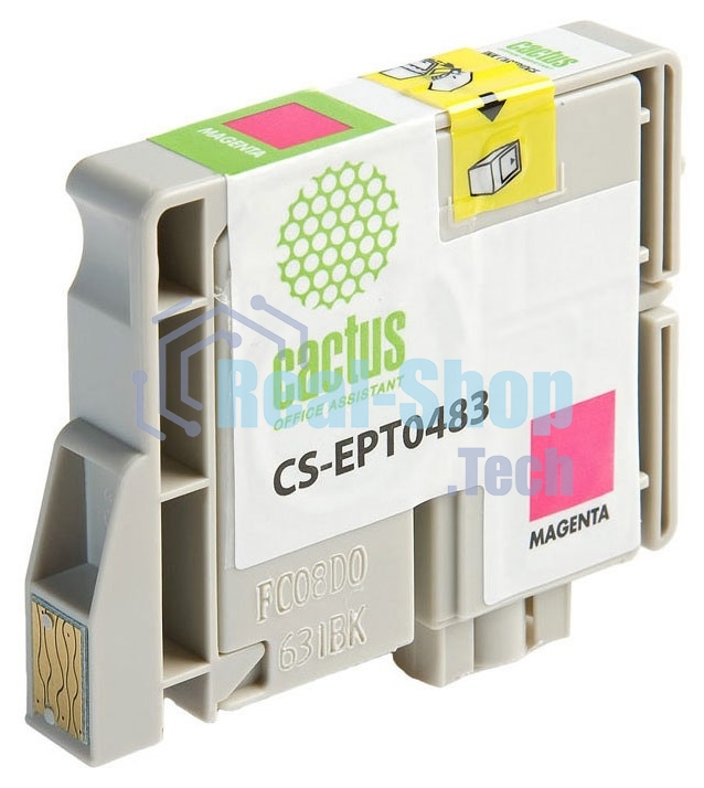 Картридж струйный Cactus CS-EPT0483 пурпурный (14,4 мл) для Epson Stylus Photo R200/R220/R300/R320/R340/RX500/RX600/RX620/RX640
