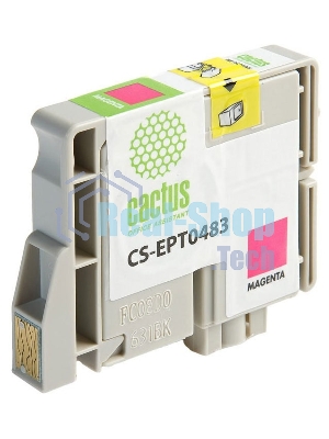 Картридж струйный Cactus CS-EPT0483 пурпурный (14,4 мл) для Epson Stylus Photo R200/R220/R300/R320/R340/RX500/RX600/RX620/RX640