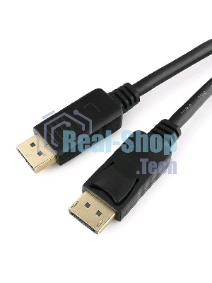 Кабель DisplayPort Gembird/Cablexpert, 5м, 20M/20M, v1.2, черный, экран, пакет (CC-DP2-5M)