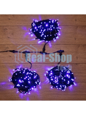 Гирлянда Neon-night LED ClipLight 24V, 3 нити по 20 м, свечение с динамикой, цвет диодов синий