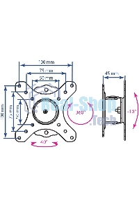 Кронштейн для телевизора Kromax GALACTIC-1 new черный 15