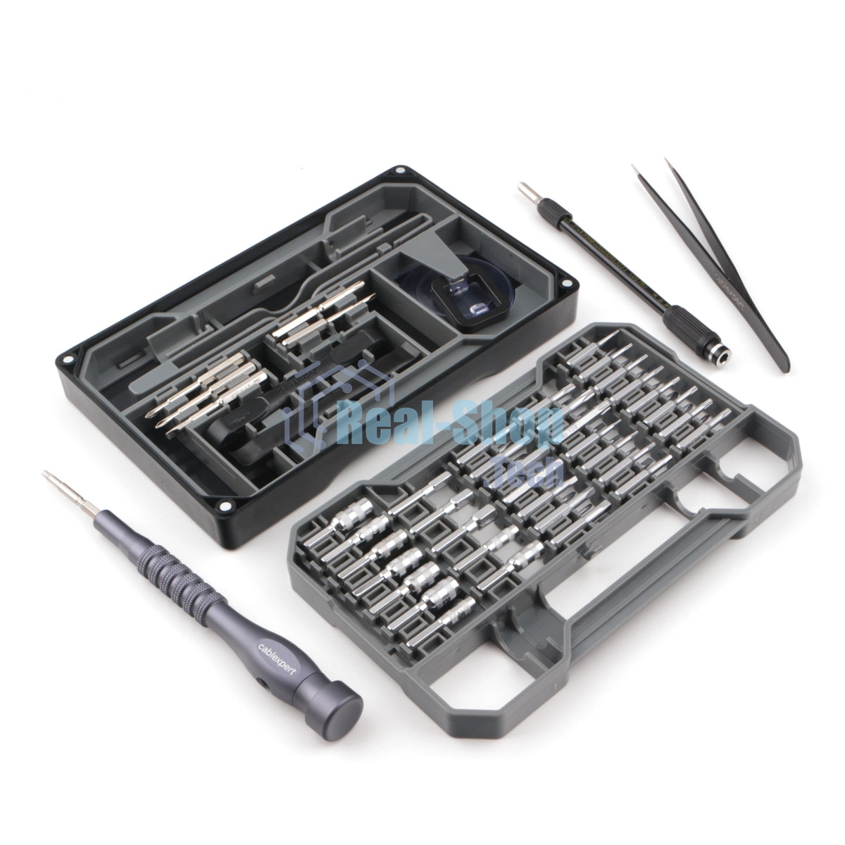 Отвертка с набором бит Cablexpert TK-SD-10R (73 предмета)