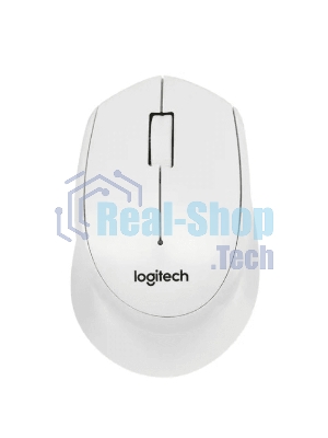Мышь беспроводная Logitech M330 SILENT PLUS белый, 1000 dpi, радиоканал, USB, кнопки - 3
