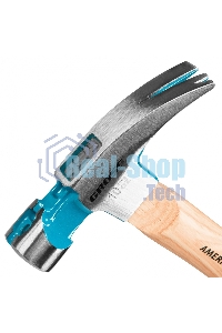 Молоток-гвоздодер Gross AMERICAN HICKORY 280 г, угол 75, магнит, обрезиненная рукоятка