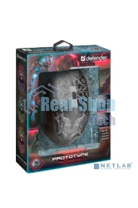 Мышь проводная Defender Prototype GM-670L черный, 2400 dpi, USB, кнопки - 6