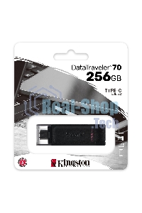 Флешка USB Kingston DataTraveler DT70 (DT70/256Gb), 256Gb, USB Type-C 3.2, R/W 70/45, черный