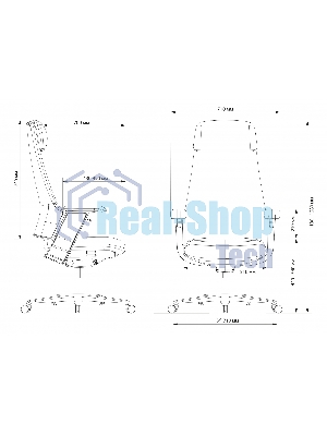 Кресло Cactus CS-LBK-KYOTO черный, кожа