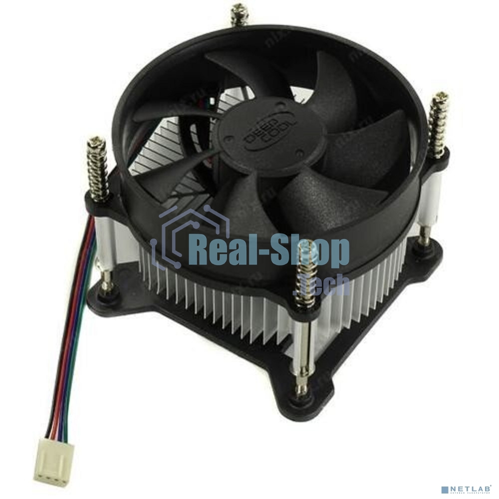 Кулер для процессора DEEPCOOL CK-11508 черный, 92 мм, алюминий, 2200 об/мин, 30.1 дБ, 3 pin, 65 Вт, 70 мм