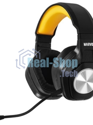 Гарнитура MARVO HG9084 Pulz 80 чёрный, проводная, USB, подсветка