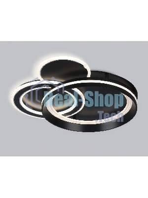 Светильник Ambrella light FA8515/3 BK черный 143W 3000K-6400K 500*500*80 (ПДУ РАДИО 2.4G)