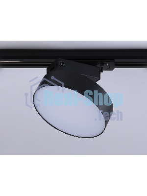 Трековый однофазный светодиодный светильник Ambrella light GL6842 BK черный LED 15W 4200K D115*80