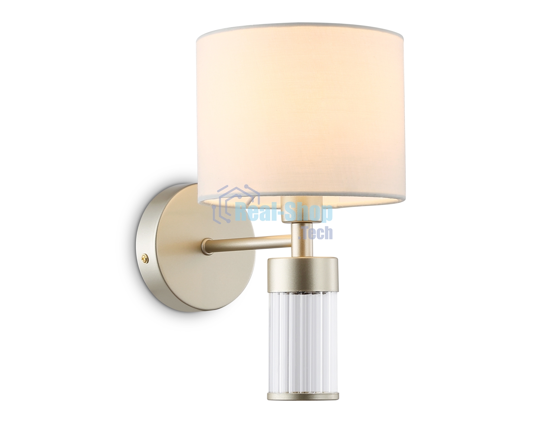Настенный светильник Ambrella light LH71305 CGD/WH золото/белый E14 max 40W 220*150*260