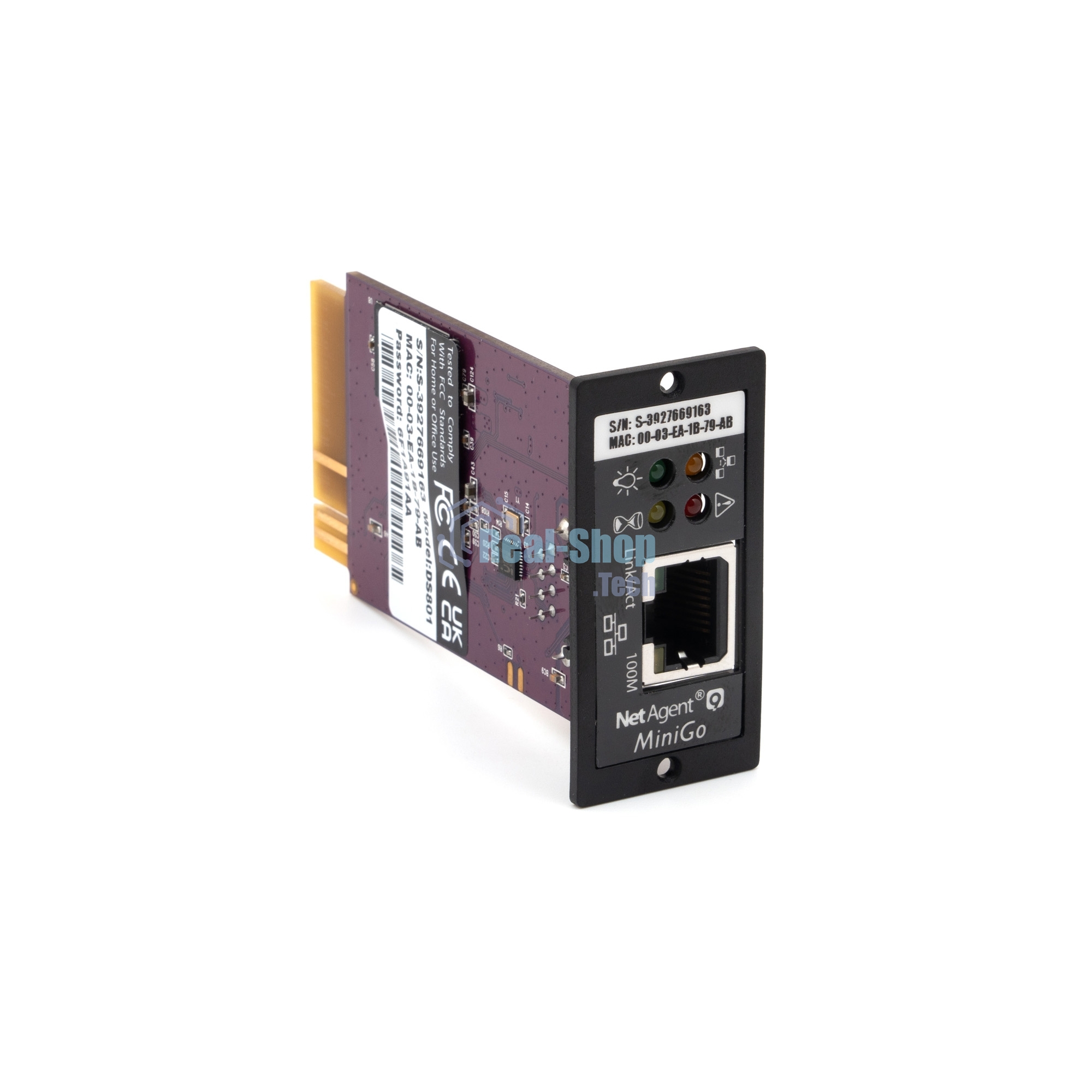 SNMP-модуль БАСТИОН DS 801 для SKAT UPS-RACK от 1000ВА до 3000ВА Мониторинг и упр-е по Ethernet (2174)