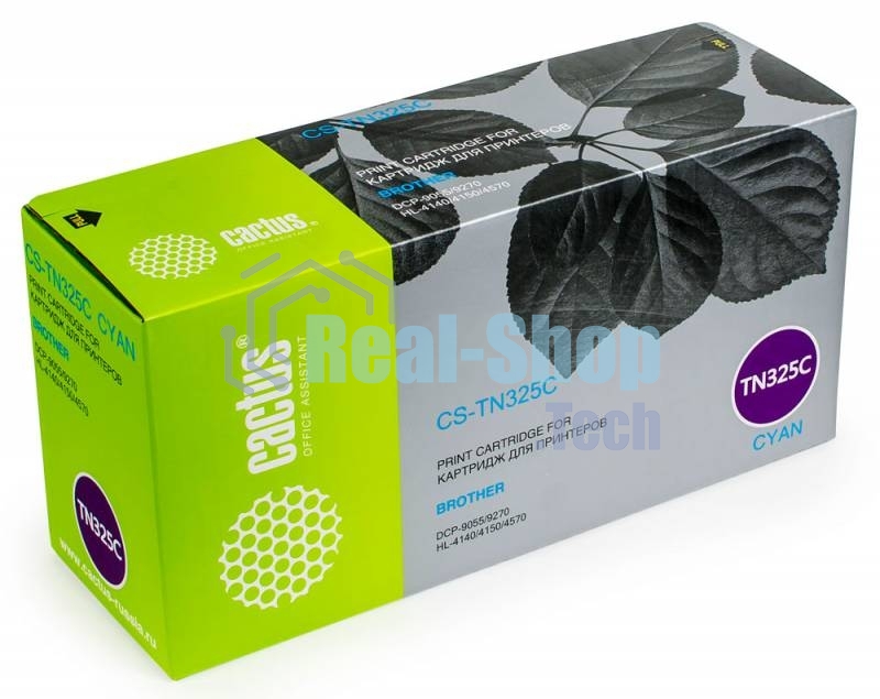 Картридж лазерный Cactus CS-TN325C голубой (3500 стр.) для Brother DCP 9055/9270; HL 4140/4150/4570