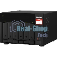 Сетевое хранилище без дисков SMB QNAP TVS-675-8G NAS, 6-tray w/o HDD, 2xM.2 SSD Slot, 1xHDMI-port. CPU 8-сore 64-bit x86 KX-U6580 2.5 GHz, 8GB DDR4 (1 x 8GB) up to 64GB (2 x 32GB), 2x 2.5 Gigabit LAN