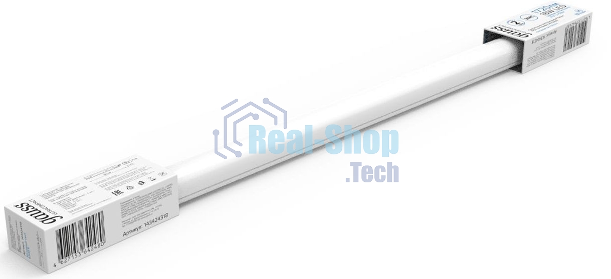 Светильник светодиодный Gauss 18Вт 590x40x30мм 1320lm 6500К IP65 линейн.мат.