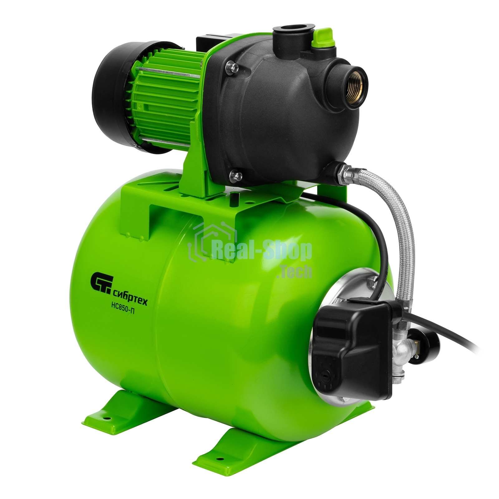Насосная станция Сибртех НС850-П, 850 Вт, напор 42 м, 3500 л/ч, ресивер 19 л