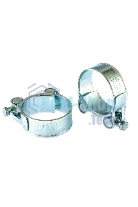 Хомуты металлические Сибртех, силовые 48-51 мм, ширина 22 мм, шарнирные, W1, 2 шт. 47539