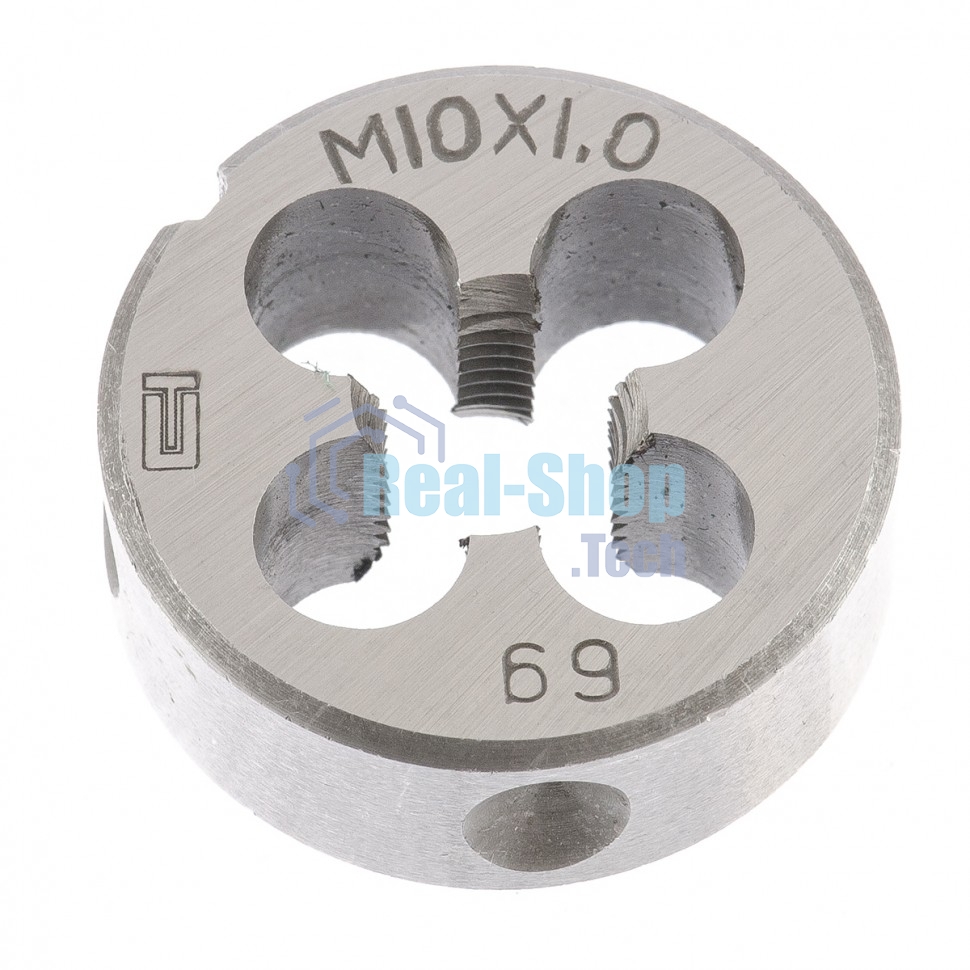 Плашка Сибртех М10x1,0 мм