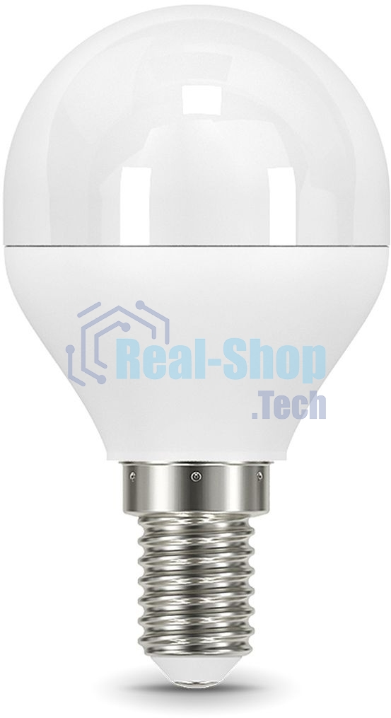 Лампа светодиодная Gauss 6.5Вт шар 3000К теплый белый E14 520лм 150-265В