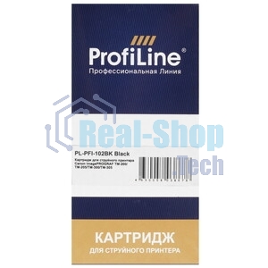 Картридж струйный ProfiLine PL-PFI-102BK для принтеров Canon IPF510/IPF605/IPF610/IPF650/IPF655/IPF710/IPF750/IPF755/IPF760/IPF765 с чернилами Black