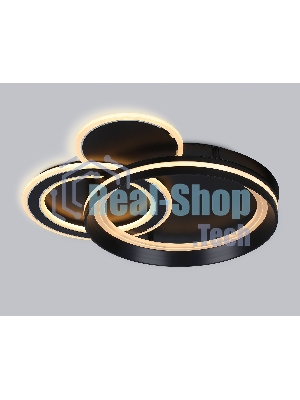 Светильник Ambrella light FA8515/3 BK черный 143W 3000K-6400K 500*500*80 (ПДУ РАДИО 2.4G)