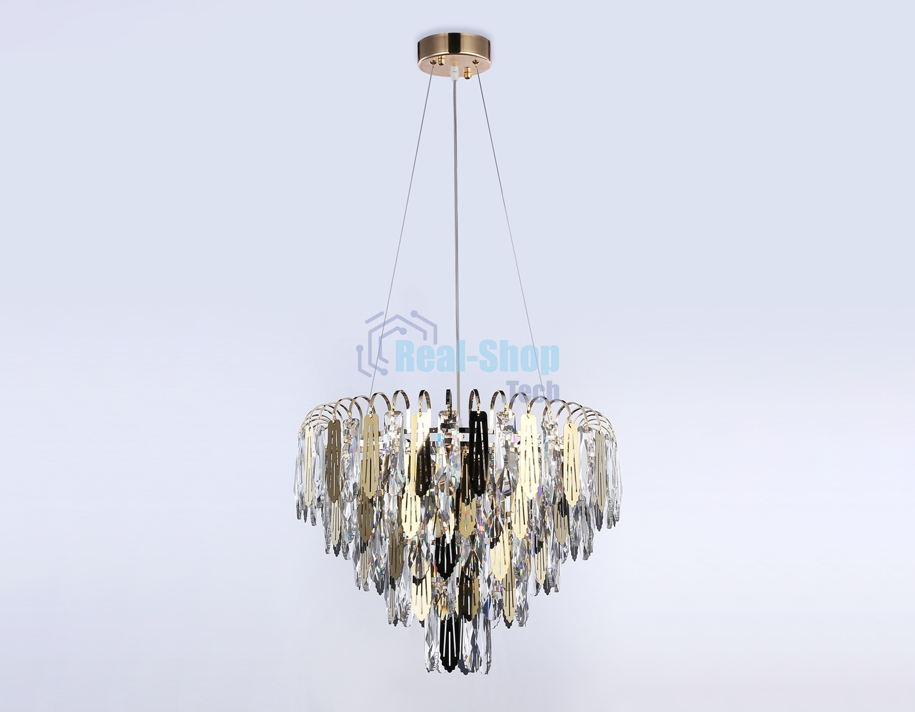 Светильник Ambrella light TR5256/8 SGD/CL золото/прозрачный E27*8 max 40W D500*350