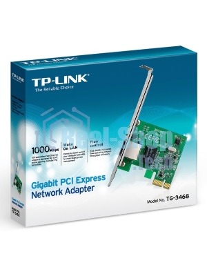 Сетевая карта TP-Link TG-3468 SOHO 32bit Gigabit PCIe, Realtek RTL8168B chipset