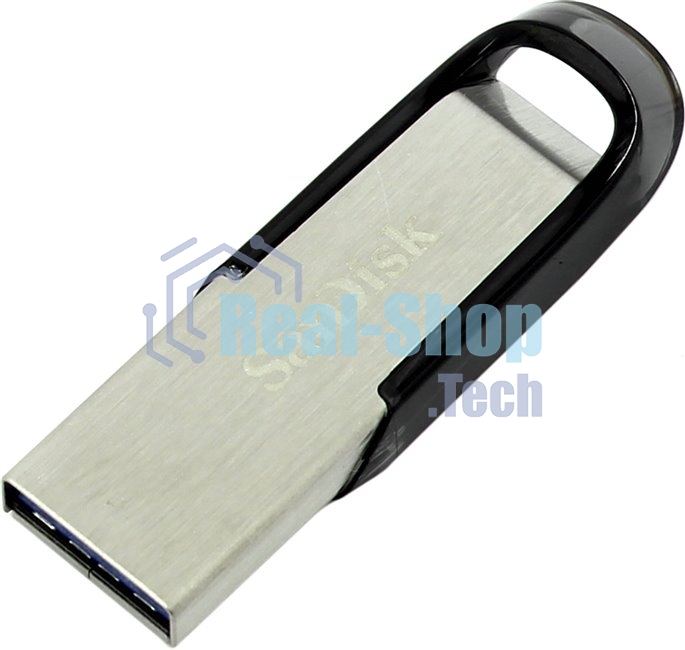 Флешка USB Sandisk 64Gb Cruzer Ultra Flair SDCZ73-064G-G46 USB 3.0 серебристый/черный