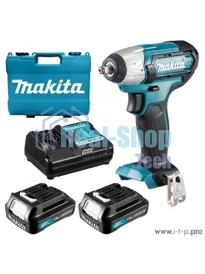 Гайковерт ак(уд) Makita TW140DWAE , 10.8В,2х2Ач Li-ion,0-3200у\м,140Нм,3\8
