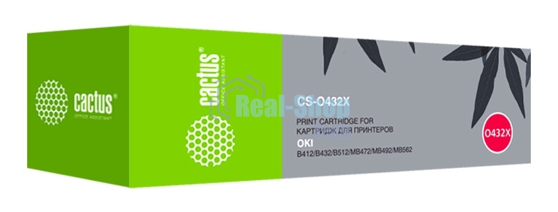 Картридж лазерный Cactus CS-O432X 45807120 черный (7000 стр.) для Oki B432/MB492