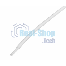 Термоусаживаемая трубка Rexant 1,5/0,75 мм, белая, упаковка 50 шт. по 1 м