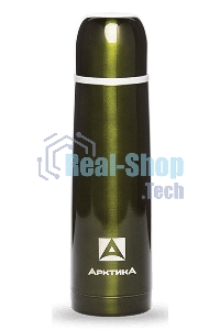 Термос Арктика 102-500 болотный, узкое горло 0,5 л классический, цветной, холод/тепло 24 ч