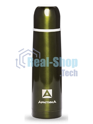 Термос Арктика 102-500 болотный, узкое горло 0,5 л классический, цветной, холод/тепло 24 ч